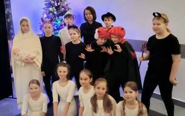 Jasełka w świetlicy wiejskiej
