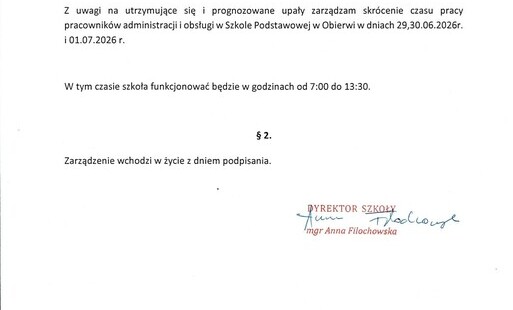 Zdjęcie do Zarządzenie